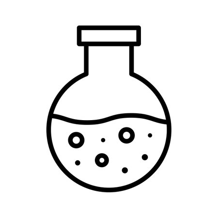 Flask, chemist, lab icon vector image. Can also be used for education. Suitable for use on web apps, mobile apps and print media.のイラスト素材