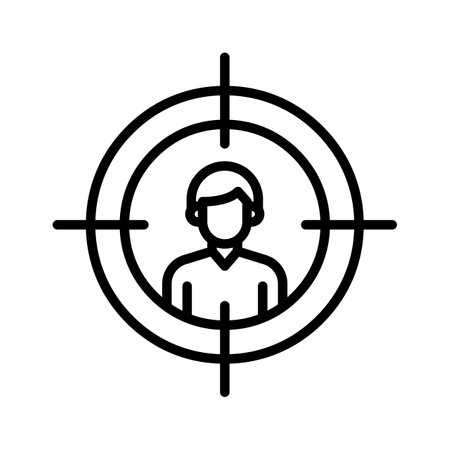Target, audience, customer icon vector image. Can also be used for seo & web. Suitable for use on web apps, mobile apps and print media.のイラスト素材
