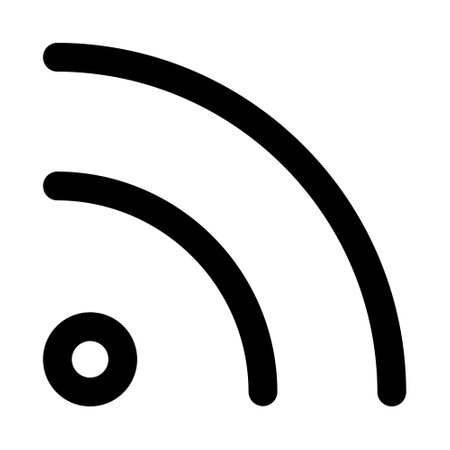 Rss Feed icon vector image. Can also be used for UI and UX. Suitable for mobile apps, web apps and...