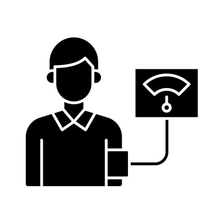 Blood Pressure Icon vector image. Can be used for Medical. Suitable for mobile apps, web apps and print media.のイラスト素材