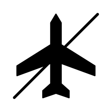 Airplane Mode Off Icon vector image. Can be used for phone and tablet. Suitable for mobile apps, web apps and print media.のイラスト素材