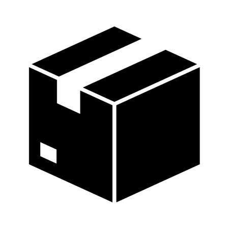 Box, package, parcel icon vector image. Can also be used for Delivery and logistics. Suitable for use on web apps, mobile apps and print media.のイラスト素材
