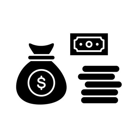 Cash, dollar, money icon vector image. Can also be used for Finance and Money. Suitable for use on web apps, mobile apps and print media.のイラスト素材