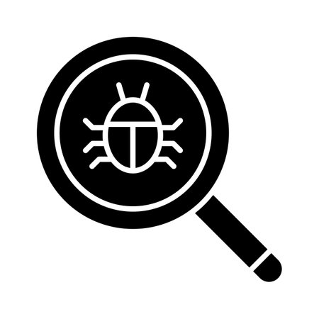 Find bugs, virus, malware icon vector image. Can also be used for information technology. Suitable for use on web apps, mobile apps and print media.のイラスト素材