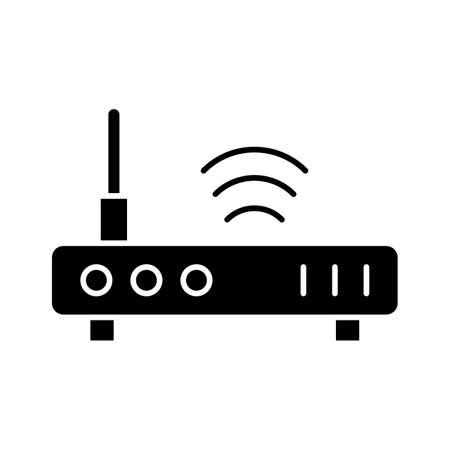 Router, wifi, internet icon vector image. Can also be used for seo & web. Suitable for use on web apps, mobile apps and print media.のイラスト素材