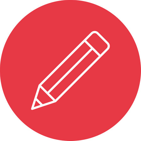 Pencil, write, edit icon vector image. Can also be used for education. Suitable for use on web apps, mobile apps and print media.のイラスト素材