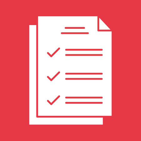 Test, examination, document icon vector image. Can also be used for education. Suitable for use on web apps, mobile apps and print media.のイラスト素材