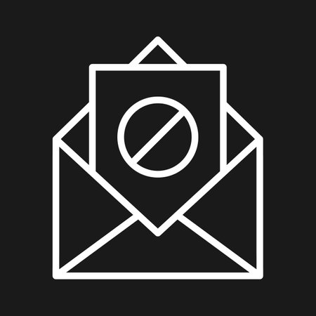 Spam, email, mail icon vector image. Can also be used for internet security. Suitable for use on web apps, mobile apps and print media.のイラスト素材