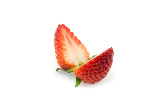 Strawberry on white backgroundの写真素材