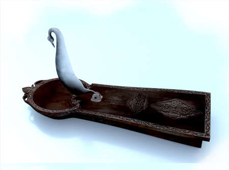 3D drawing of Indian vegetable cutter.の写真素材