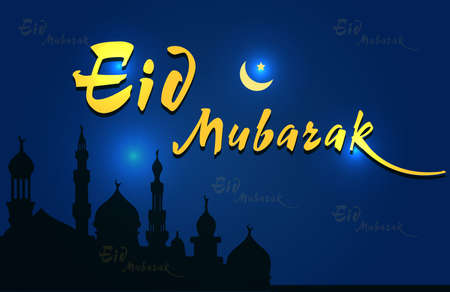 Wall paper design of famous festival âEid.の写真素材