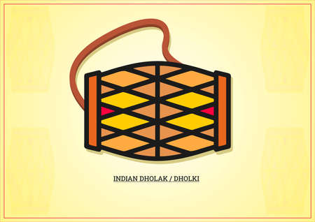 An Indian Style Musical instrument, 'Dholaki'.の写真素材