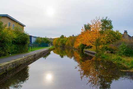 Canal pathの写真素材