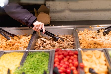 salad bar whole foodsの写真素材