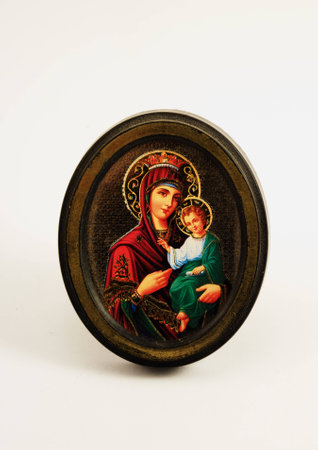 Icon of the Virgin Maryの写真素材