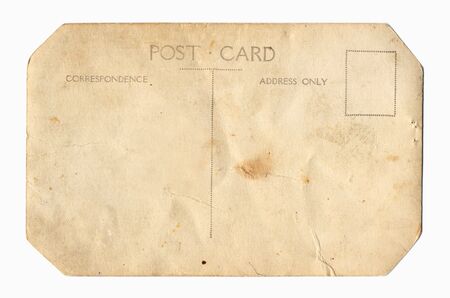 Back of a vintage postcard.の写真素材