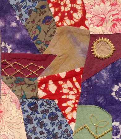 Patch work fabric.