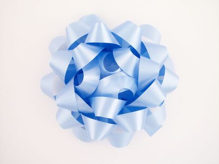Blue gift bowの写真素材