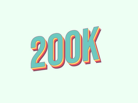 100K followers. Template for social media post. Vector illustration.