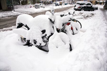 Snowed underの写真素材