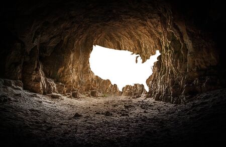 United State Map with Creative cave background 3D Illustrationの写真素材