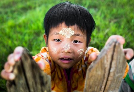 Little Burmese girlのeditorial素材