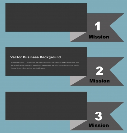 The vector of ribbon banner for business template のイラスト素材