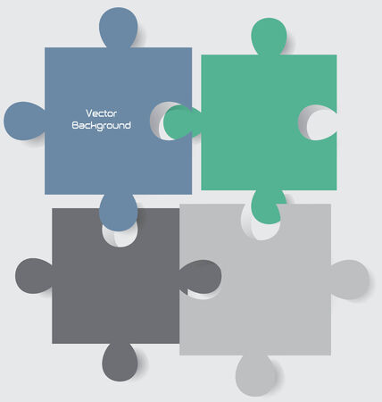 Puzzle vector for progress background  のイラスト素材
