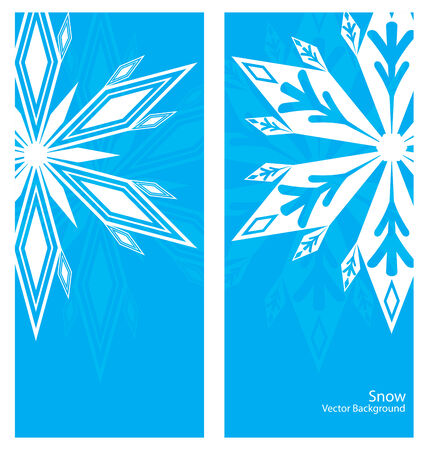 Snowflakes bannerのイラスト素材
