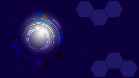 Digital technology hi-tech concept for background.のイラスト素材