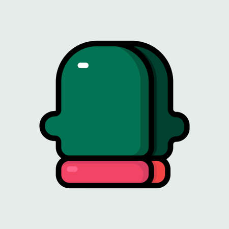 Icon vector illustration of a gloves. Suitable for winter and christmasのイラスト素材