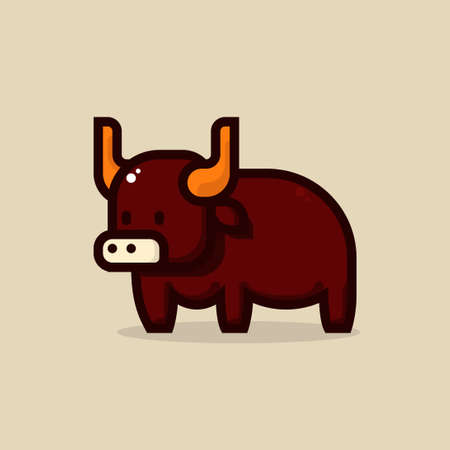 Chinese New Year Ox Iconsのイラスト素材