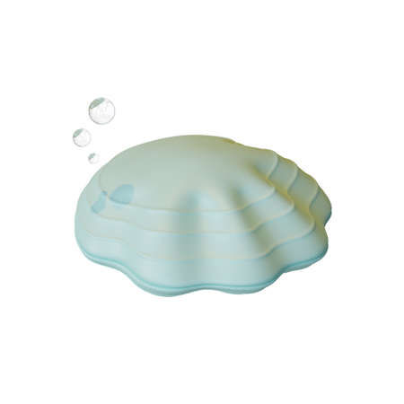 Clam 3D Rendering Illustration, suitable for world oceans day