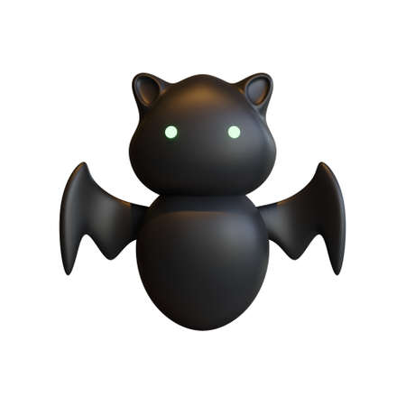 Bat 3D Rendering Illustration Element suitable for Halloween event
