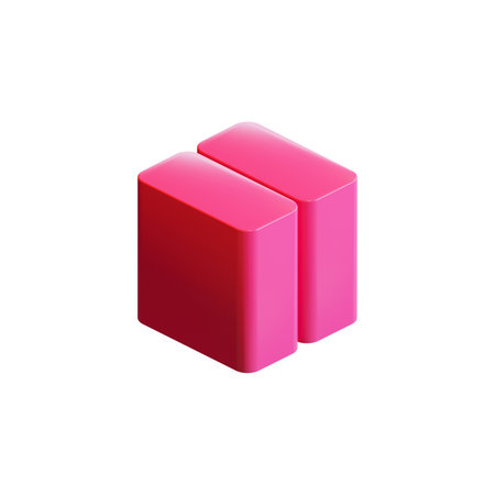 Cube 3D Render Illustration Design Elementの写真素材