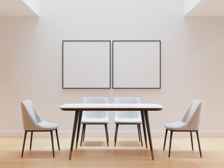 Dining Room 3D Render Illustration 03の写真素材
