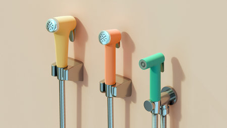 shower spray 3d render illustraition background