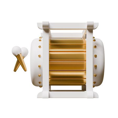 Bedug 3D Render Design Element Side Flat Viewの写真素材