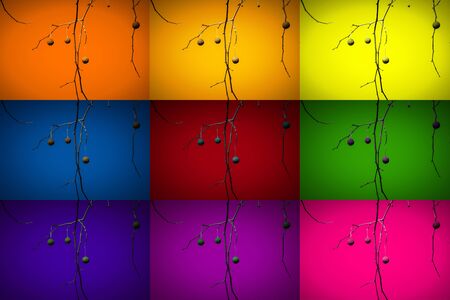 Branch abstract tree balls artの写真素材