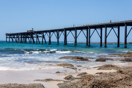 Catherine Hill bay Jettyの写真素材