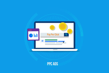 Pay per click marketing -search marketing - ppc advertising concept.のイラスト素材