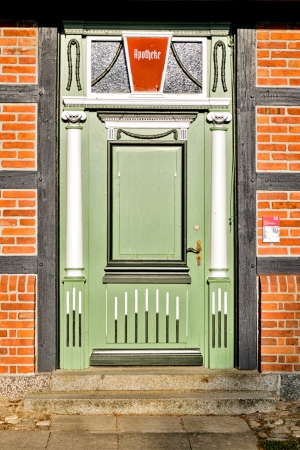 Front door of an old houseの写真素材