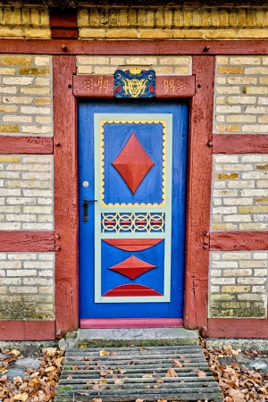 Old door from 1797の写真素材