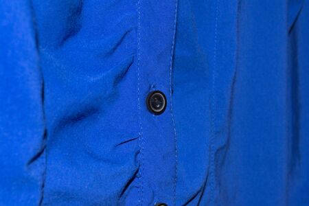 Bright blue woman blouse. Female clothes close upの写真素材