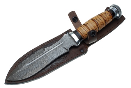 Knife on a white background