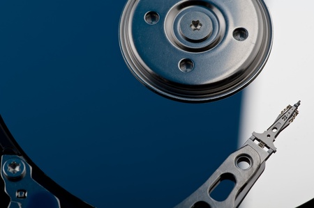 hard disk drive closeup