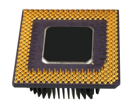 The old processor-pictured on a white background
