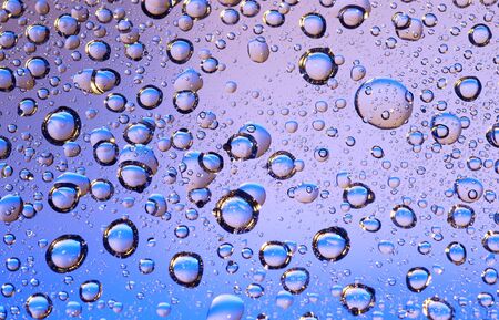 Dark blue background with water drops