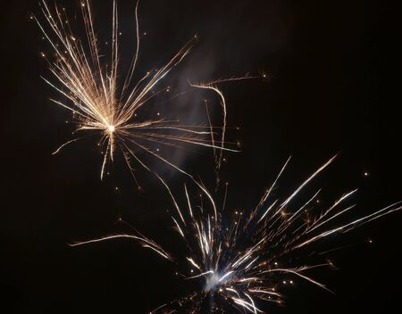 Salute, it is photographed on a holiday at night
