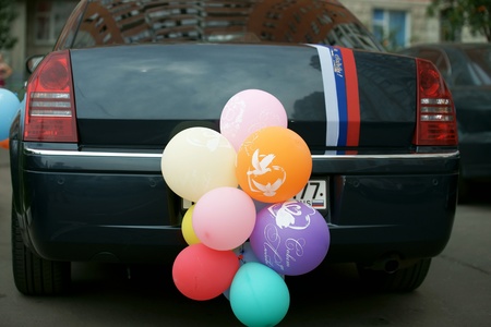 The wedding carの写真素材